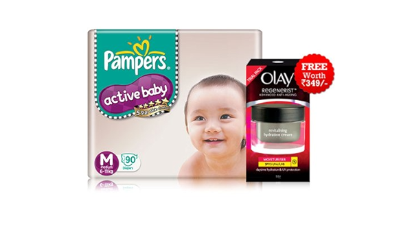 pampers active baby diapers medium