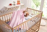 Wohnwohl Waffel Piqué Babydecke I Erstlingsdecke I Säuglingsdecke I Baby-Kuscheldecke I Farbe Rosa I 70 x 110cm - 2