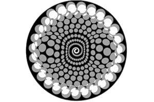 Zomo SLIPMAT-B-WH - Lote de 2 platos de vinilo, diseño de círculos, color blanco