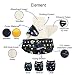 Alva Baby 6pcs Pack Pocket Washable Adjustable Cloth Diapers Nappies + 12 Inserts (Boy Color) 6DM07