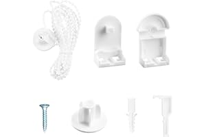 Tabanzhe Roller Blind Fittings-25mm Plastic Replacement Repair Kit for Curtain Roller Blind Spares Accessories with Beaded Chain