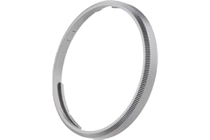 Haoge Bague décorative en métal gris argenté pour appareil photo Ricoh GR3X/GRIIIX - Remplace GN-2, RRC-GR3XT