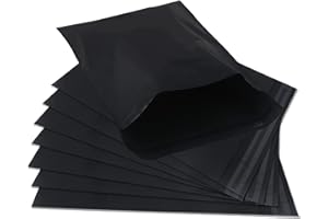 huruirui Enveloppe Plastique Expedition 40x50cm Emballage Colis Vinted Grandes Sac de Courrier Pochettes Enveloppes Plastiques Auto-Adhésive Inviolables et Imperméables Sacs d'expédition-Noir 50Pièces