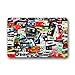 Produktbild ferfgrg Colorful Cassette Tape Art Pattern Doormats Floor Mat Door Mat Rug Indoor/Outdoor Mats Welcome Doormat 23.6"(L) x 15.7"(W)