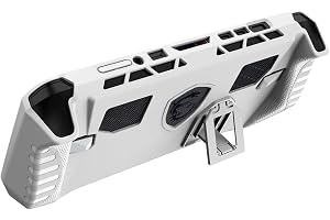 QJONSIU Fodral för MSI Claw A8 (Z2 Extreme), Mjukt TPU Anti-rep Fodral med Kickstand, Ultratunt Skyddsfodral Case