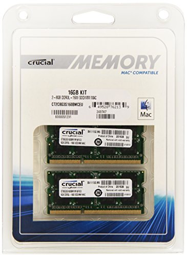 Kit RAM 16GB (2x8GB) DDR3 1600MHz Pour MacBook Pro Mi-2012 – Améliorez Vos Performances !