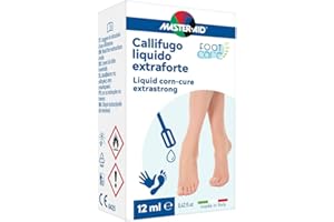MASTER AID Footcare Calli - Trattamento Callifugo - Liquido Callifugo per Piedi - Per la Rimozione di Calli e Duroni - Spatolina per Applicazione Inclusa - 1 Flacone da 12 ml