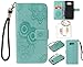 Produktbild für Samsung Galaxy S8+ S8 Plus PU Leder Silikon Schutzhülle Handy case Book Style Portemonnaie Design für Samsung GalaxyS8+ S8 Plus + Schlüsselanhänger ( RDX (4)
