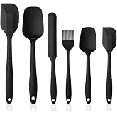 Deconox Silikon Mutfak Yardımcısı, 6 adet Silikon Spatula, &Ccedil;orba Kaşığı, Fırın Fır&ccedil;ası, Spatula, Isıya Dayanıklı ve Yapışmaz,