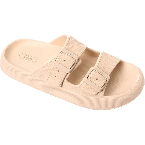 dejAVU KND-DJTF-003 Adjustable Double Buckled Cloud Slippers