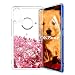 Produktbild OKZone Xiaomi Mi 8 SE Hülle Glitzer [mit HD-Schutzfolie], Luxus Fließen Flüssig Glitzer Dynamisch TPU Kreativ Shiny Glanz Glitter Sparkle Schutzülle Etui Beschützer für Xiaomi Mi 8 SE (Rotes Herz)