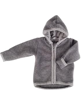 iobio Kapuzenjacke Wollwalk mit Reißverschluss anthrazit
