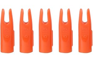 SHARROW 50pcs Archery Arrow Nocks 5/16 Inch Replacement Nock for Bamboo Wooden Arrows Outdoor Hunting