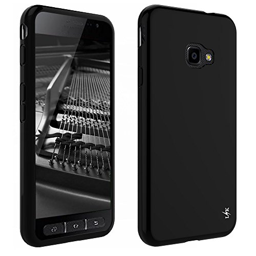 Samsung Galaxy Xcover 4 Funda  LK Carcasa Cubierta TPU Silicona Goma Suave Case Cover Play Fino Anti-Ara  azos - Negro