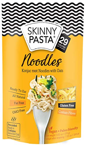Skinny Pasta 9.52 oz - 100% Konjac Noodle (Shirataki Noodles), Noodles, Pack of 24