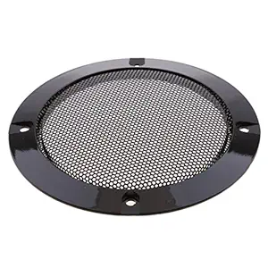 Street27 4 Inch Speaker Grills Cover Case with 4 pcs Screws for Speaker Mounting Home Audio DIY - 124mm Outer Diameter Black