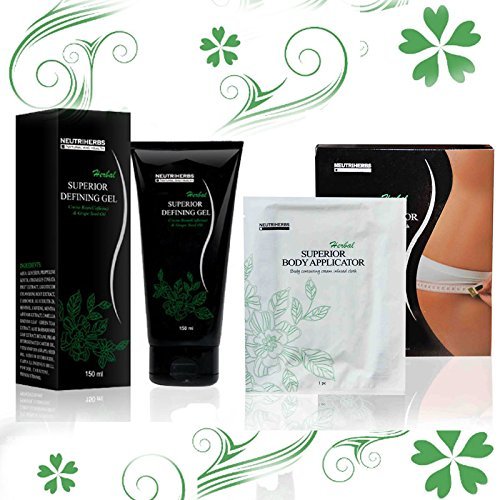 Neutriherbs 5 Body Wraps Ultimate Applicators + 150ml Body Slimming Cream - Lose Belly Fat Fast, Reduce Cellulite, Eczema & Stretchmarks. No-Mess Formula for Stomach, Arms, & Thighs
