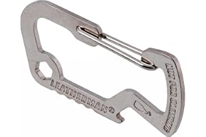 Leatherman Karbinhake Tillbehör - Rostfritt Stål med Flasköppnare & Nyckelring