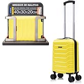RAYKONG ABS Cabin Suitcase 40x30x20(24L)| Maximum Capacity | Carry-on Luggage with Detachable Wheels for Ryanair | Vueling |