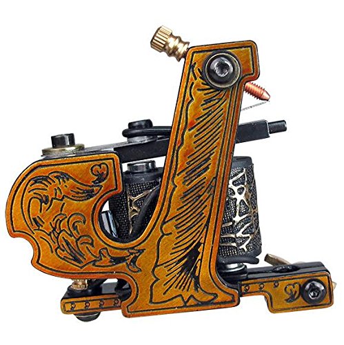 Zwang Máquina De Tatuaje Nueva Favorable Ametralladora del Tatuaje Shader 10 Bobinas De Abrigo Libre del Resorte De Multicolor