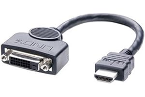 LINDY Câble Adaptateur HDMI A mâle/DVI-D Femelle, 0.2m