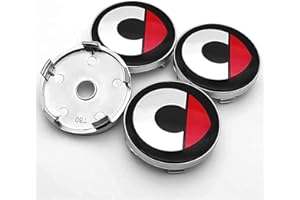 ZHFF 4 Pezzi coprimozzo Ruota Auto 60mm per Mercedes Benz Smart Fortwo Forfour 450 451 454 453 Coprimozzo Ruota Centrale coprimozzo con Logo Auto Coprimozzi