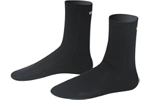 C SKINS C-Skins Legend 4mm Thermal Neoprene Wetsuit Socks - Black - Glued and Blindstitched Seams - Reinforced kevlar sole -