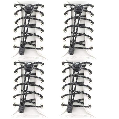 Lacci per scarpe elastiche (2 paia) per adulti e bambini, atleti di maratona e triathlon, corridori, anziani, disabili - Accevo 120c