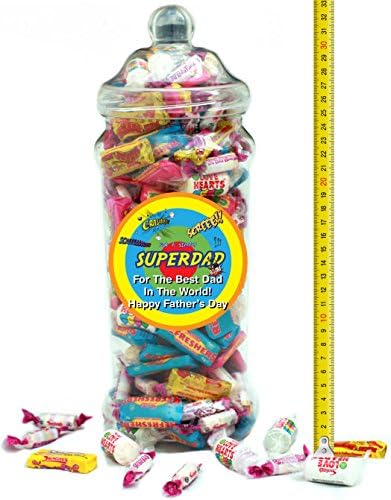 Personalised Jumbo Luxury Jar of Swizzels Sweetshop Chewy Classics - Authentic Victorian Style Sweetshop Jar