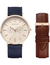 Bering Unisex de bänduhr pulsera analógico cuarzo Nylon 14240 – 564