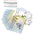 Fake Money Euro Bills, Prop Money Dollars | UK Company | 100 Notes | for Movies, Advertising, Play, Party, Supreme, Gun, Fancy Dress, Casino Games (5 Euro)