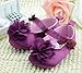 DEHANG Baby Girls Toddlers Purple Flower Non-slip Soft Sole Crib Indoor Shoes Purple 9-12 Month