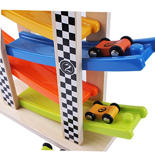 Wooden Big Ramp Race Car, Track Parking Garage Set, Learning & Activity Playset with Assorted 4 Small Wood Racers, Cars for 2, 3, 4, 5 Year Old and UpBoys, Girls, Kids, Toddlers - iPlay, iLearn reviews Wooden Big Ramp Race Car, Track Parking Garage Set, Learning & Activity Playset with Assorted 4 Small Wood Racers, Cars for 2, 3, 4, 5 Year Old and UpBoys, Girls, Kids, Toddlers - iPlay, iLearn