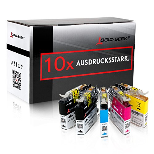 Logic-Seek Tintenpatronen für Brother LC-223 LC-225 LC-227 (10-Pack)