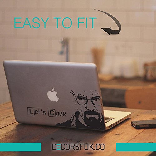 Decal für MacBook Heisenberg (Breaking Bad, Walter White), Aufkleber, Schwarz, Vinyl - 3
