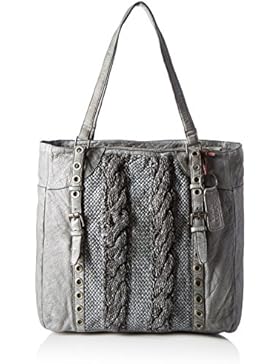 Taschendieb Damen Td0118g Henkeltasche, Grau (Grau), 8x28x28 cm