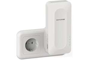‎NETGEAR Netgear EAX15 WiFi 6 WLAN Mesh Repeater AX1800 (WLAN Verstärker bis zu 100 m² & 20 Geräte, Dual-Band WiFi Geschwindigkeit bis 1800 MBit/s, 100% abwärtskompatibel, Smart Roaming)