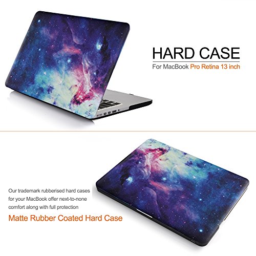 iDOO MacBook Schutzh  lle   Hard Case Cover Laptop H  lle  F  r MacBook Pro 13 Zoll mit Retina Display - ohne CD-Laufwerk  A1425 A1502  - matt  Galaxy