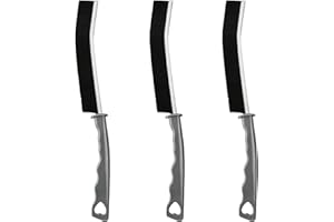 KODWIS Cepillo para Limpieza de Grietas 3 Piezas, Cepillo Limpieza Espacios de Cerdas Duras Cepillo de Limpieza de Baño, Cepillo para Limpieza Grietas para Cocina Ventana Puerta (Negro)