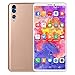 Price comparison product image Momola Fashion 5.72 inch Dual HD Camera Smartphone, New Android 6.0 IPS Screen GSM/WCDMA Touch Screen WIFI Bluetooth GPS 3G Call Mobile Phone for Christmas New Year Gift (Gold)