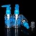 5Pcs Empty Plastic Pump Lotion Bottles 80ml + Spray Bottles 80ml + Facial Cream Mask Container 20g for Travel Makeup Perfume Liquid Lotion Cream Mask---Blue and Clear
