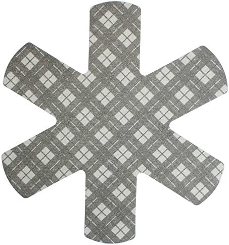 Macosa Home Protection Pack Felt &amp; Fabric/Washable and Real Food Pans. Set of 3 or 6. Universal 38 cm Can be cut to size. Extra Soft, Non-Slip Rear/Stacking Aid Cover, protects your phone from scratches, Pan Pan Protective Inserts, felt, Kariert dunkel 3er Set, 38 cm