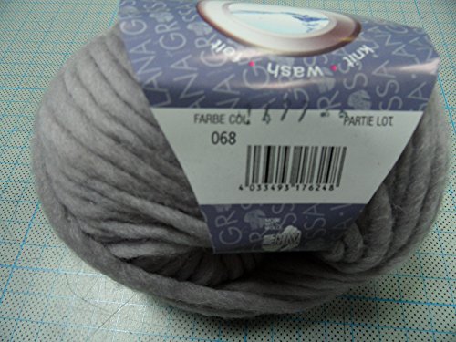 Lana Grossa Wolle "Feltro" uni a.50g Filzwolle verschiedene Farben (68 hellgrau)