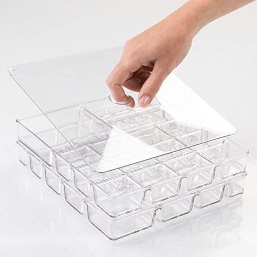 InterDesign 60930EU Linus mehrstufiger Schmuckkasten Small, transparent - 5