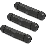 VCE 3 Pack Waterproof RJ45 CAT6 CAT5E CAT5 Female to Female Coupler Connector Shielded 8Pin Compatible with Ethernet LAN Cable