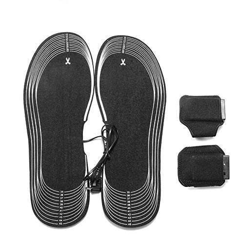 Xajgw Winter Heated Insoles Women Men Electric Battery Heating