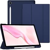 UnDePlus Galaxy Tab S10 FE+ Plus 13.1in&ccedil; ile uyumlu Kılıf Flip Cover Kalem B&ouml;lmeli PC Case X620 X626 Lacivert