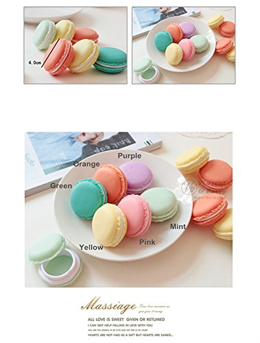 Dealglad® 6 x Aufbewahrungsbox Design Mini-Macaron, für Ring, Ohrringe, Schmuck, Aufbewahrungsbox, Schaufenster, zufällige Farbe - 8