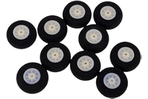 Hellery 10 Stücke RC Modell Flugzeug Fahrwerk Schwamm Rad Reifen Spielzeug DIY, 30mm