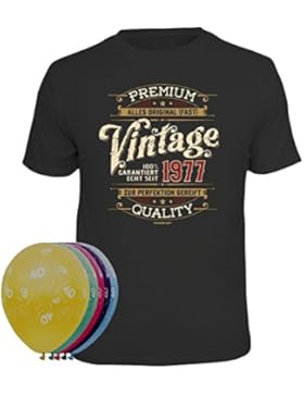 Geschenkset T-Shirt + 5 Luftballons zum 40. Geburtstag